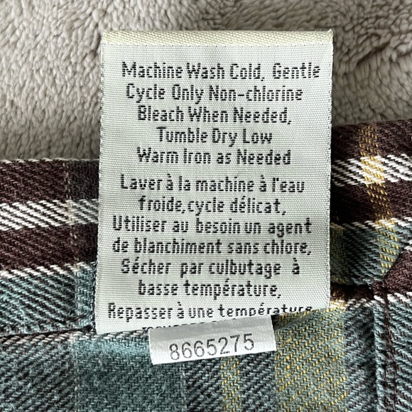 Pottery Barn Set of 5 Plaid 100% Cotton Napkins 20x20 Brown Blue Preppy Academia - Picture 7 of 7